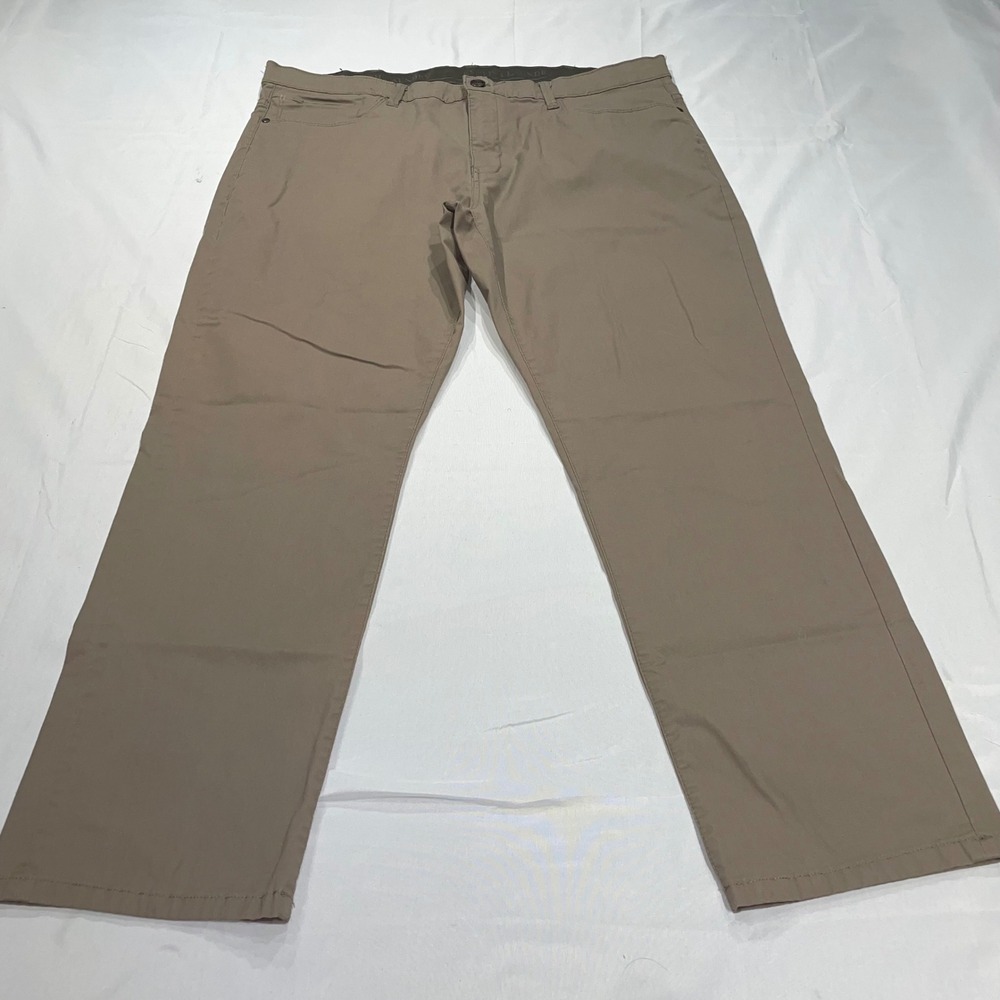 English Laundry Mens Tan Khaki 5-Pocket Stretch Pants 40x28 Straight Leg 1494679